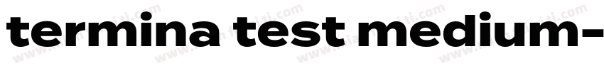 termina test medium字体转换
